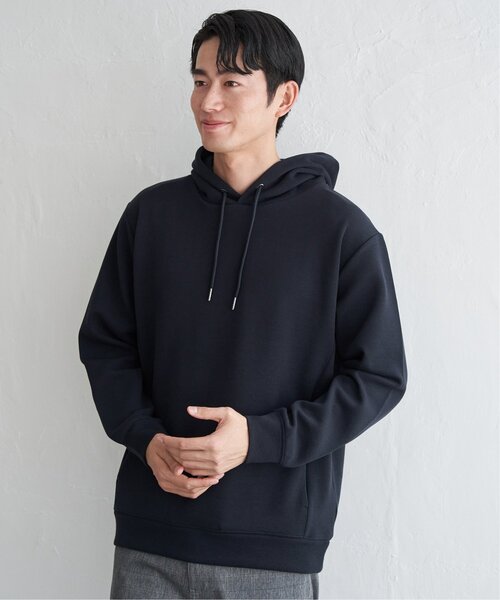 ikka(イッカ)の「【洗濯機で洗える】GOKU楽鹿の子ダンボールパーカ(パーカー・メンズ・チャコールグレー/ホワイト/グリーン/ブラウン/ネイビー・M/L/XL/S)」の21枚目の写真