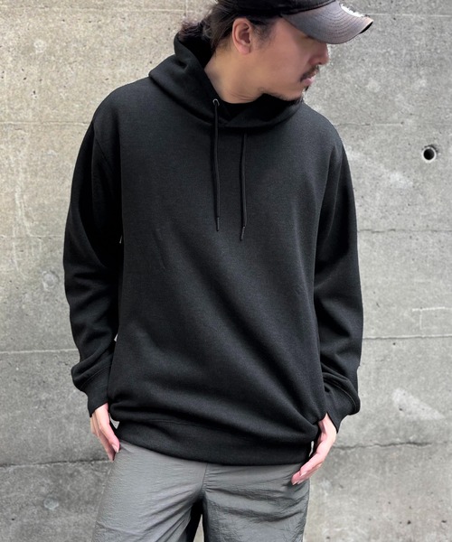 ikka(イッカ)の「【洗濯機で洗える】GOKU楽鹿の子ダンボールパーカ(パーカー・メンズ・チャコールグレー/ホワイト/グリーン/ブラウン/ネイビー・M/L/XL/S)」の10枚目の写真