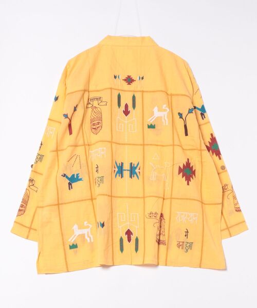 チャイハネ（チャイハネ）の「【チャイハネ】ラジャランMEN'S刺繍シャツ（シャツ/ブラウス・メンズ・ホワイト/ネイビー/イエロー・FREE）」の16枚目の写真