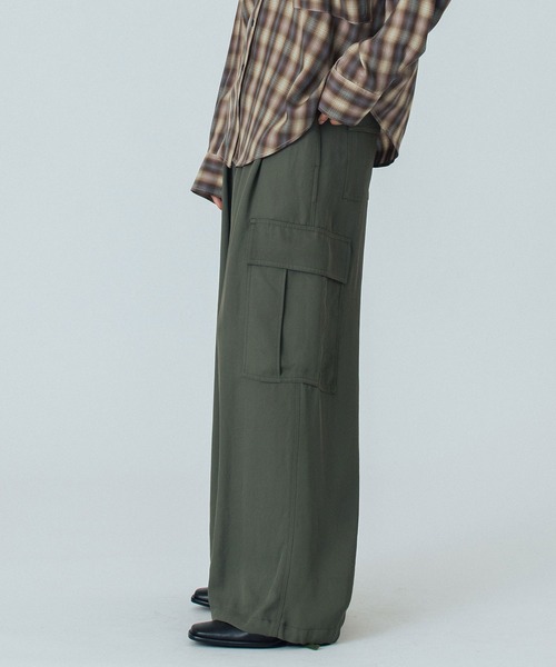 ROSE BUD（ローズバッド）の「(mici)CARGO PANTS（カーゴパンツ・レディース・ネイビー/カーキ・S/M）」の4枚目の写真