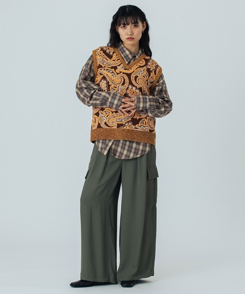 ROSE BUD（ローズバッド）の「(mici)CARGO PANTS（カーゴパンツ・レディース・ネイビー/カーキ・S/M）」の17枚目の写真