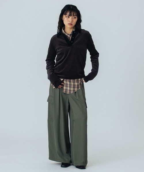 ROSE BUD（ローズバッド）の「(mici)CARGO PANTS（カーゴパンツ・レディース・ネイビー/カーキ・S/M）」の21枚目の写真