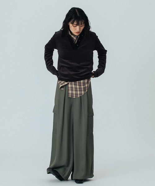 ROSE BUD（ローズバッド）の「(mici)CARGO PANTS（カーゴパンツ・レディース・ネイビー/カーキ・S/M）」の22枚目の写真
