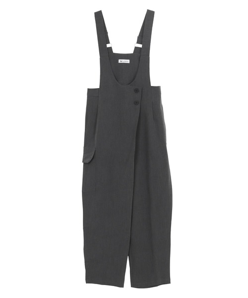 KOBE LETTUCE(コウベレタス)の「深Uラインテーパードサロペット(サロペット/オーバーオール・レディース・チャコール/ブラック・M)」の15枚目の写真