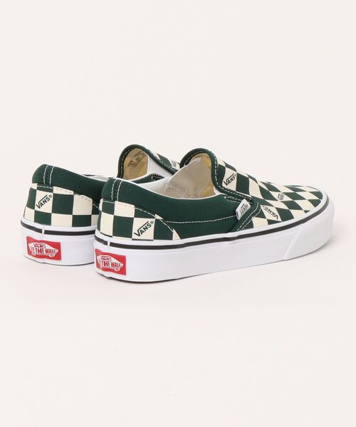 VANS バンズ スニーカー CLASSIC SLIP-ON VANS CHECK EMERALD VN000DAHEME クラシック スリッポン バンズチェック  エメラルド 男性用 女性用 VANS バンズ スニーカー CLASSIC SLIP-ON VANS CHECK EMERALD