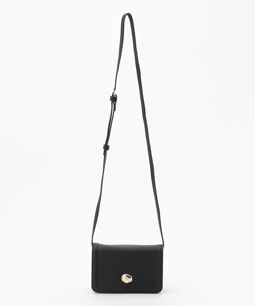 ANY(エニィ)の「ウォレットミニショルダーバッグ(ショルダーバッグ・レディース・ゴールド系/オレンジ系/ブラック系・F)」の1枚目の写真