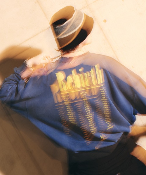 glamb(グラム)の「Rebirth Damage Sweat / リバースダメージスウェット(スウェット・メンズ・ブラック/ブルー・S/M/L)」の15枚目の写真