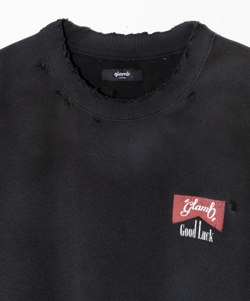 glamb(グラム)の「Rebirth Damage Sweat / リバースダメージスウェット(スウェット・メンズ・ブラック/ブルー・S/M/L)」の17枚目の写真