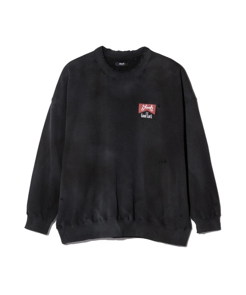 glamb(グラム)の「Rebirth Damage Sweat / リバースダメージスウェット(スウェット・メンズ・ブラック/ブルー・S/M/L)」の3枚目の写真