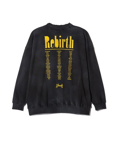 glamb(グラム)の「Rebirth Damage Sweat / リバースダメージスウェット(スウェット・メンズ・ブラック/ブルー・S/M/L)」の5枚目の写真