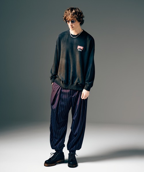 glamb(グラム)の「Rebirth Damage Sweat / リバースダメージスウェット(スウェット・メンズ・ブラック/ブルー・S/M/L)」の12枚目の写真