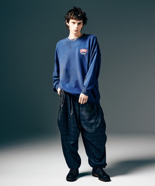 glamb(グラム)の「Rebirth Damage Sweat / リバースダメージスウェット(スウェット・メンズ・ブラック/ブルー・S/M/L)」の9枚目の写真