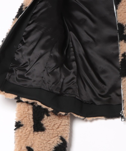 MSGM（エムエスジーエム）の「「FOLLOW THE RABBIT」ジャカードボア ジップジャケット（ブルゾン・レディース・ベージュ系・38）」の5枚目の写真
