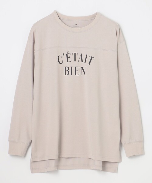 ANY（エニィ）の「フットボールロングスリーブＴシャツ（Tシャツ/カットソー・レディース・ライトグレー系/グレー系/ホワイト系/ワイン系・F）」の19枚目の写真