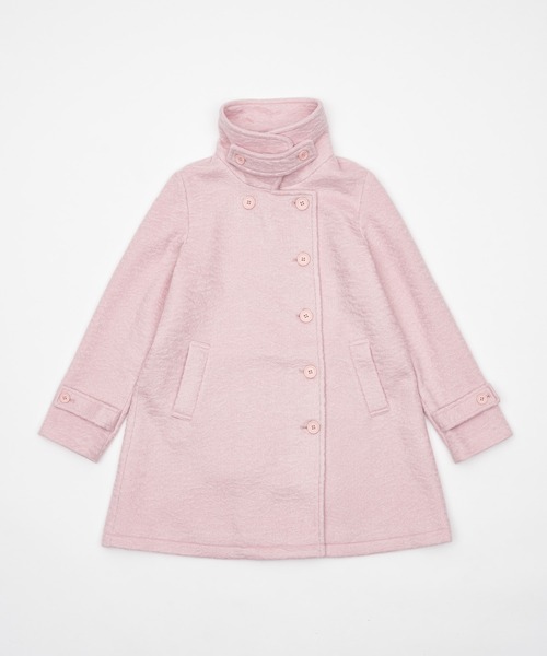 2way round collar middle coat / 2WAYラウンドカラーPコート