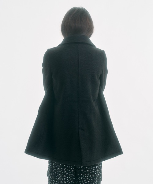 セール】2way round collar middle coat / 2WAYラウンドカラーPコート