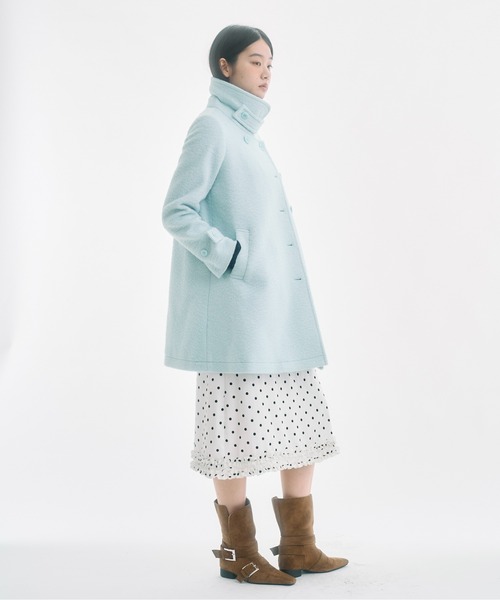 FEKETE（フェケテ）の「2way round collar middle coat / 2WAYラウンド