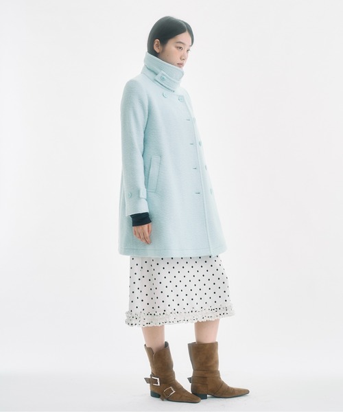 FEKETE（フェケテ）の「2way round collar middle coat / 2WAYラウンド