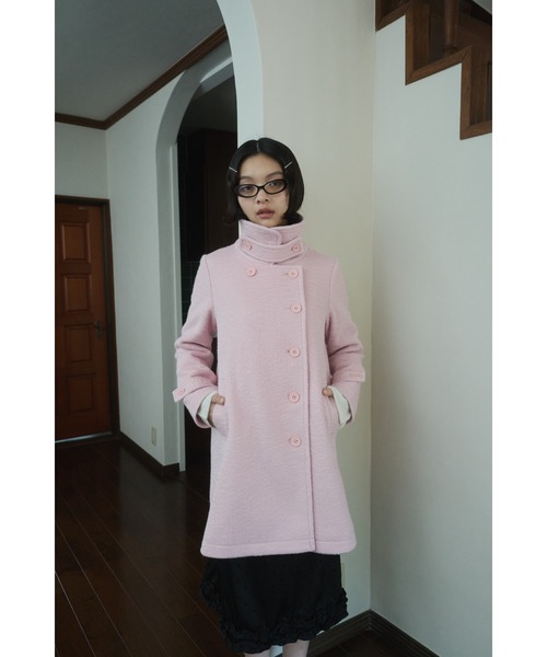 セール】2way round collar middle coat / 2WAYラウンドカラーPコート