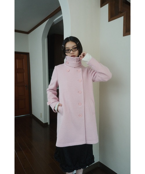 セール】2way round collar middle coat / 2WAYラウンドカラーPコート