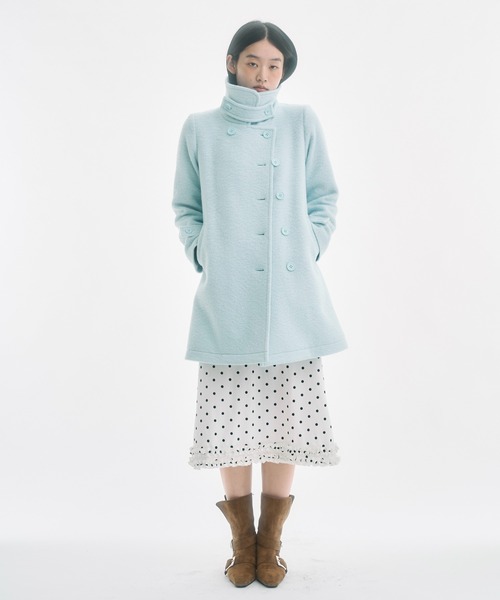 FEKETE（フェケテ）の「2way round collar middle coat / 2WAYラウンド