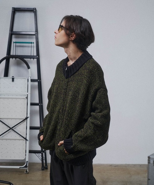 【美品】NKNIT KNIT blouson ニットブルゾン　size② Knit Nylon Blouson / ニットナイロンブルゾン（ニット/セーター