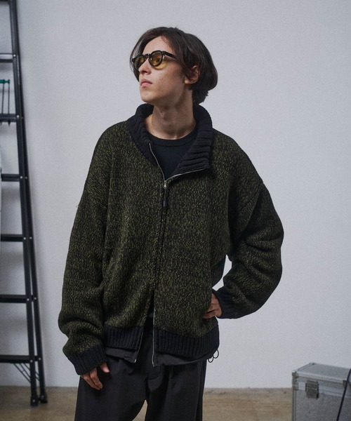 Knit Nylon Blouson / ニットナイロンブルゾン（ニット/セーター