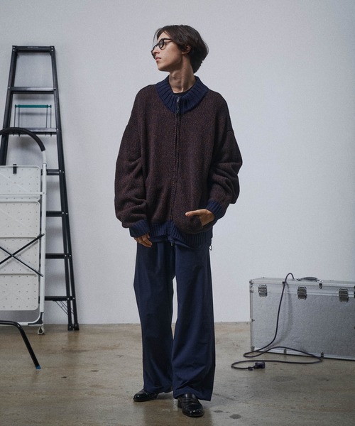 Knit Nylon Blouson / ニットナイロンブルゾン（ニット/セーター