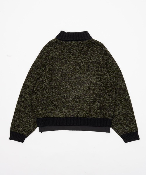 セール】Knit Nylon Blouson / ニットナイロンブルゾン（ニット
