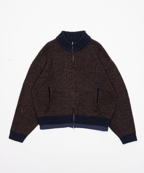 セール】Knit Nylon Blouson / ニットナイロンブルゾン（ニット