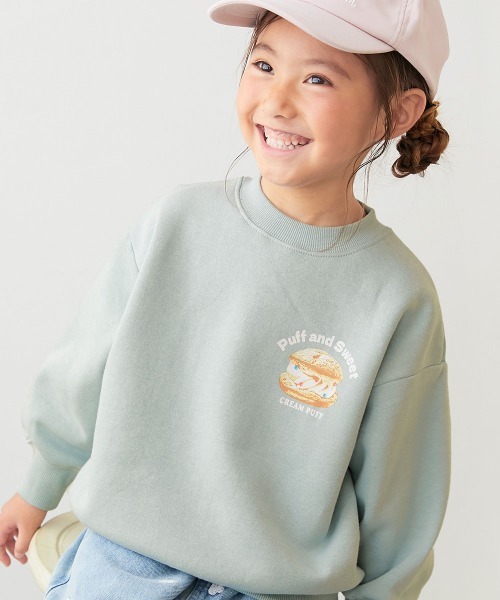 セール】デビラボ×【スイーツ】 裏起毛 BIGシルエット プリント