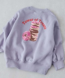 devirock(デビロック)のデビラボ×【スイーツ】 裏起毛 BIGシルエット プリントトレーナー(スウェット)