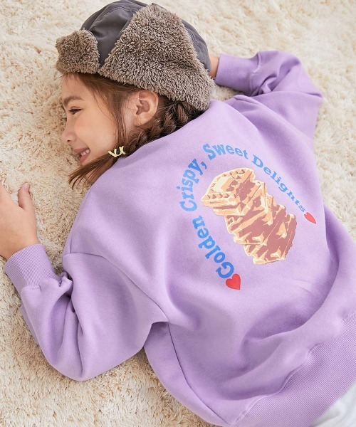セール】デビラボ×【スイーツ】 裏起毛 BIGシルエット プリント