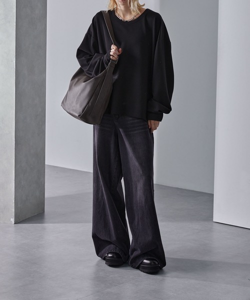 Loose/ルース(ルース)の「ビッグショルダーバッグ/A4収納可能(ショルダーバッグ・メンズ・チャコールアッシュ/ブラック・FREE)」の20枚目の写真