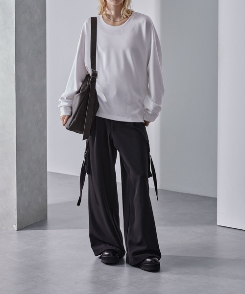 Loose/ルース(ルース)の「ビッグショルダーバッグ/A4収納可能(ショルダーバッグ・メンズ・チャコールアッシュ/ブラック・FREE)」の22枚目の写真