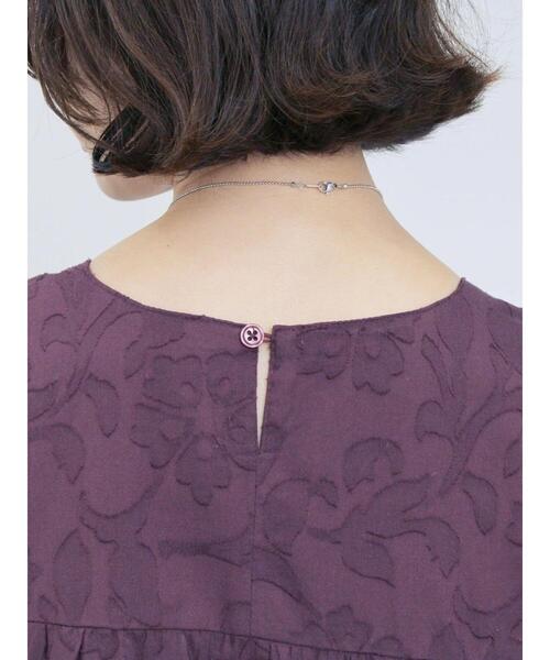 Samansa Mos2 blue(サマンサモスモスブルー)の「花ジャガードティアードワンピース(ワンピース・レディース・ブラウン/ボルドー/ブラック・F)」の8枚目の写真