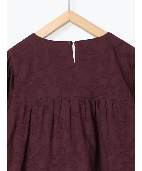 Samansa Mos2 blue(サマンサモスモスブルー)の「花ジャガードティアードワンピース(ワンピース・レディース・ブラウン/ボルドー/ブラック・F)」の14枚目の写真