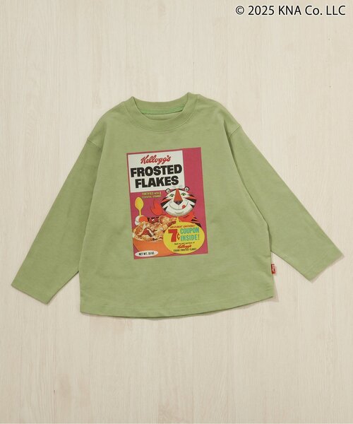 F.O.KIDS(エフオーキッズ)の「【ケロッグ】長袖Tシャツ(Tシャツ/カットソー・キッズ・グリーン/キナリ/パープル/オレンジ・90/100/160/110/120/80/130/140/150)」の4枚目の写真