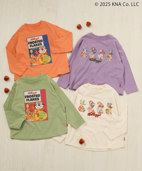 F.O.KIDS(エフオーキッズ)の「【ケロッグ】長袖Tシャツ(Tシャツ/カットソー・キッズ・グリーン/キナリ/パープル/オレンジ・90/100/160/110/120/80/130/140/150)」の21枚目の写真
