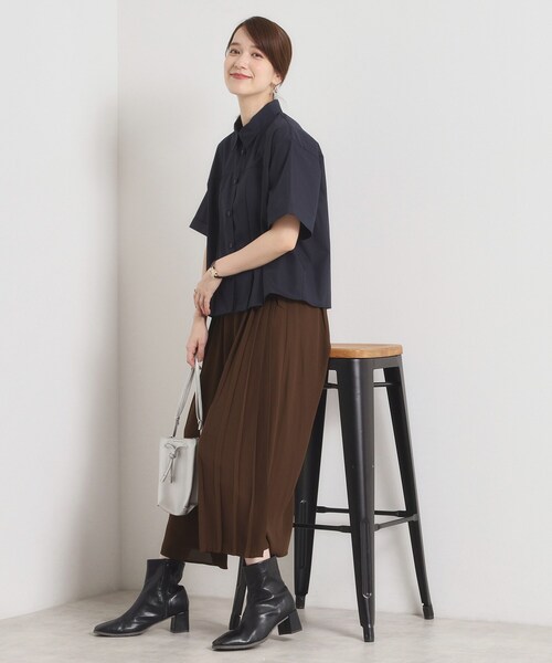 ITS'DEMO(イッツデモ)の「【手洗い可/ウエストゴム】サイドプリーツパンツ(その他パンツ・レディース・ブラック/ダークブラウン/ベージュ・00)」の17枚目の写真