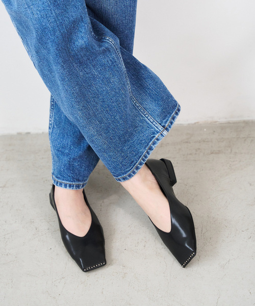 LE TALON（ルタロン）の「スクエアスタッズバブーシュ（その他シューズ・レディース・ブラウン/マスタード/ブラック系その他・24cm/23.5cm/23cm/22.5cm/22cm/25.5cm/25cm/24.5cm）」の14枚目の写真