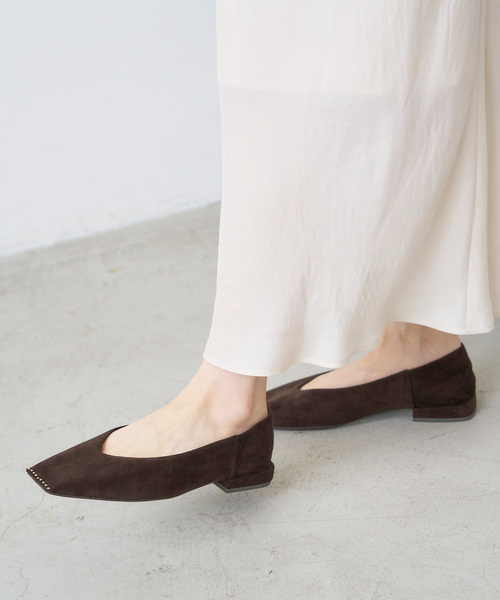 LE TALON（ルタロン）の「スクエアスタッズバブーシュ（その他シューズ・レディース・ブラウン/マスタード/ブラック系その他・24cm/23.5cm/23cm/22.5cm/22cm/25.5cm/25cm/24.5cm）」の19枚目の写真