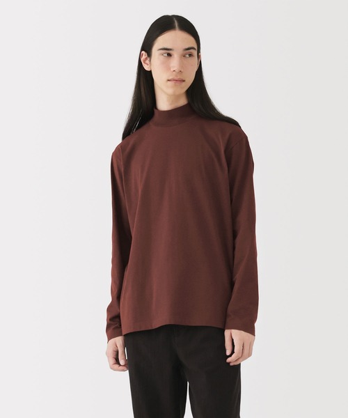 無印良品(ムジルシリョウヒン)の「紳士 起毛ハイネック長袖Tシャツ(Tシャツ/カットソー・メンズ・ブラック/グレー/チャコールグレー/ネイビー/バーガンディー/ホワイト・S/M/L/XL/XS/XXL)」の6枚目の写真