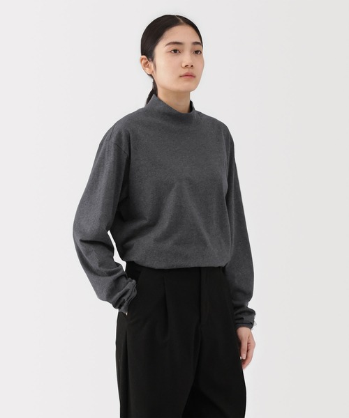 無印良品(ムジルシリョウヒン)の「紳士 起毛ハイネック長袖Tシャツ(Tシャツ/カットソー・メンズ・ブラック/グレー/チャコールグレー/ネイビー/バーガンディー/ホワイト・S/M/L/XL/XS/XXL)」の15枚目の写真