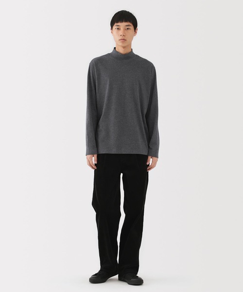 無印良品(ムジルシリョウヒン)の「紳士 起毛ハイネック長袖Tシャツ(Tシャツ/カットソー・メンズ・ブラック/グレー/チャコールグレー/ネイビー/バーガンディー/ホワイト・S/M/L/XL/XS/XXL)」の16枚目の写真