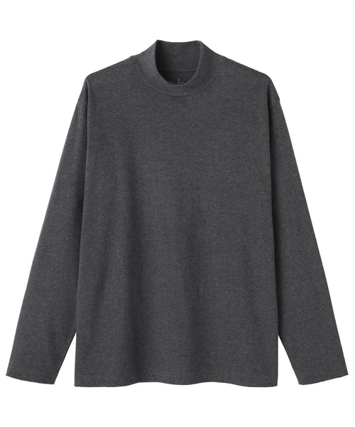 無印良品(ムジルシリョウヒン)の「紳士 起毛ハイネック長袖Tシャツ(Tシャツ/カットソー・メンズ・ブラック/グレー/チャコールグレー/ネイビー/バーガンディー/ホワイト・S/M/L/XL/XS/XXL)」の17枚目の写真