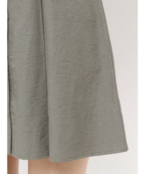 CALNAMUR（カルナムール）の「ギャザリングシャツミニワンピース（シャツワンピース・レディース・チャコールグレー/ベージュ/ブルー・FREE）」の9枚目の写真