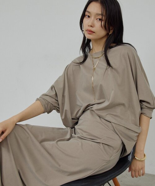 セットアップ対応】キュプラジャージードルマンプルオーバー（Tシャツ