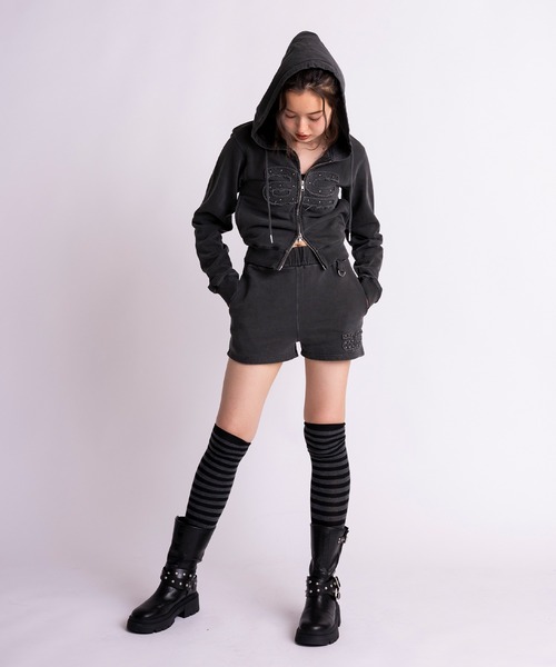 ACLENT（アクレント）の「ピグメントショートパンツ（スウェットパンツ 
