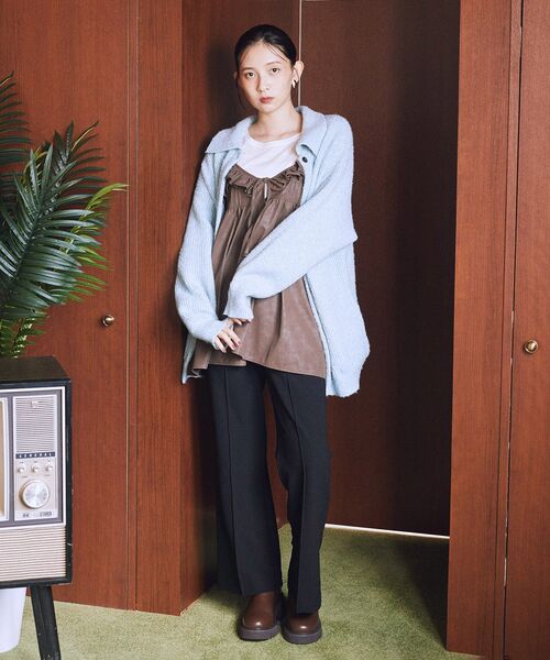 ORiental TRaffic(オリエンタルトラフィック)の「ORiental TRaffic サイドジップブーツ(ブーツ・レディース・ブラウン/ブラック・S/M/L/LL)」の12枚目の写真